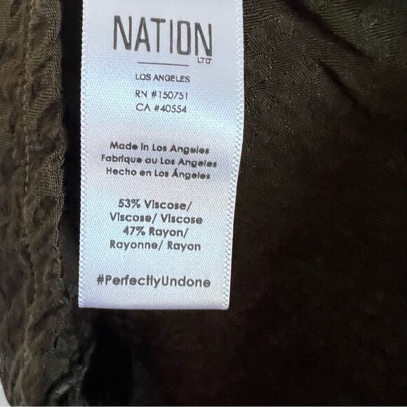 Nation LTD Green Leopard Tank Small - Picture 4 of 7